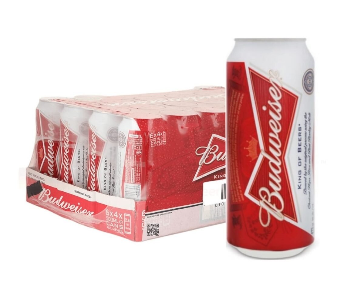 BUDWEISIER 24X500ML JUN - Image 1