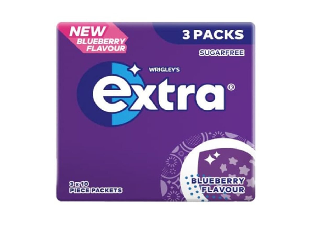 EXTRA BLUBERRY FLAVOUR 3 PACKS - Image 1