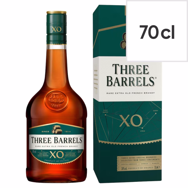 THREE BARRELS XO BRANDY 1X70CL